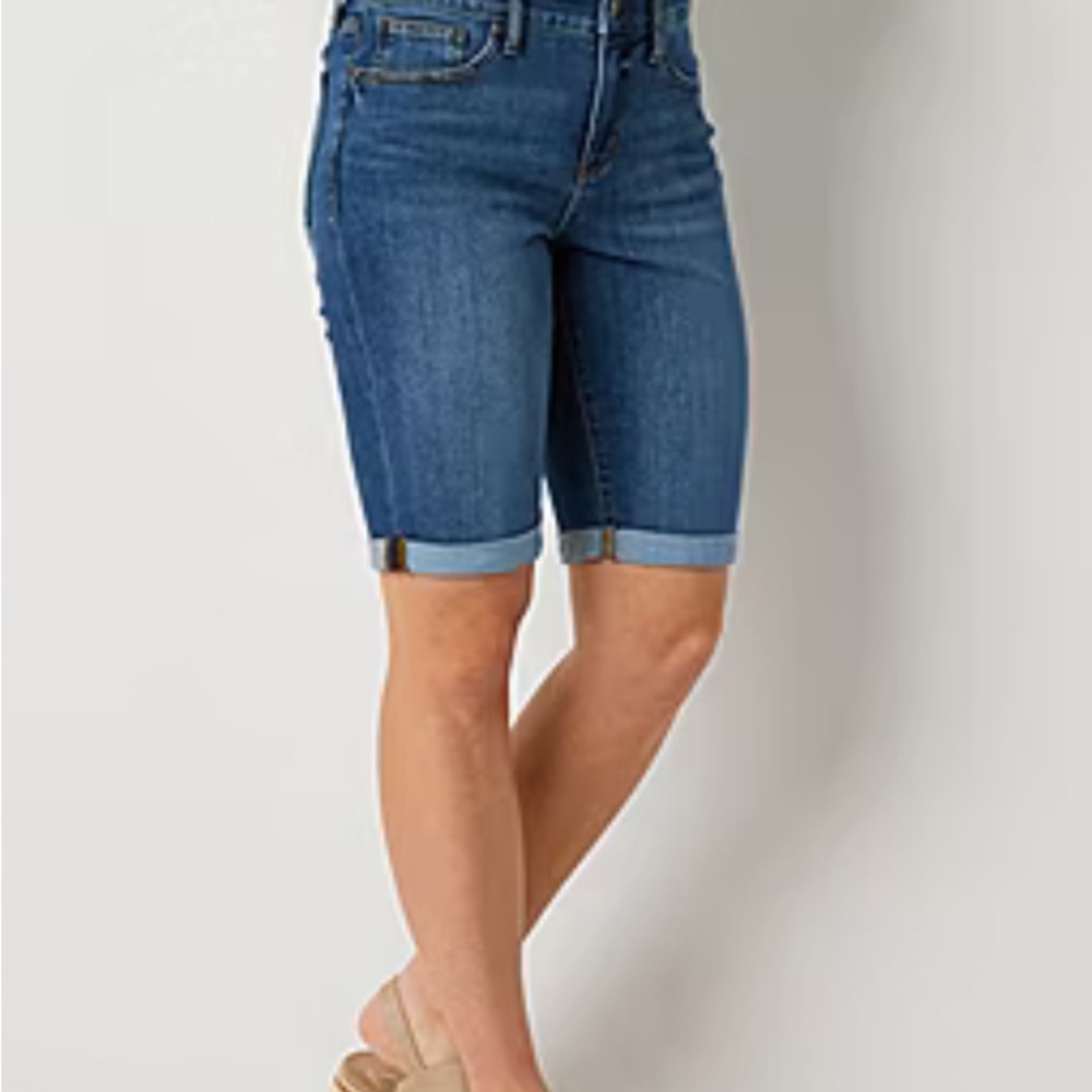 Classic Blue Jean Bermuda Shorts Size 14